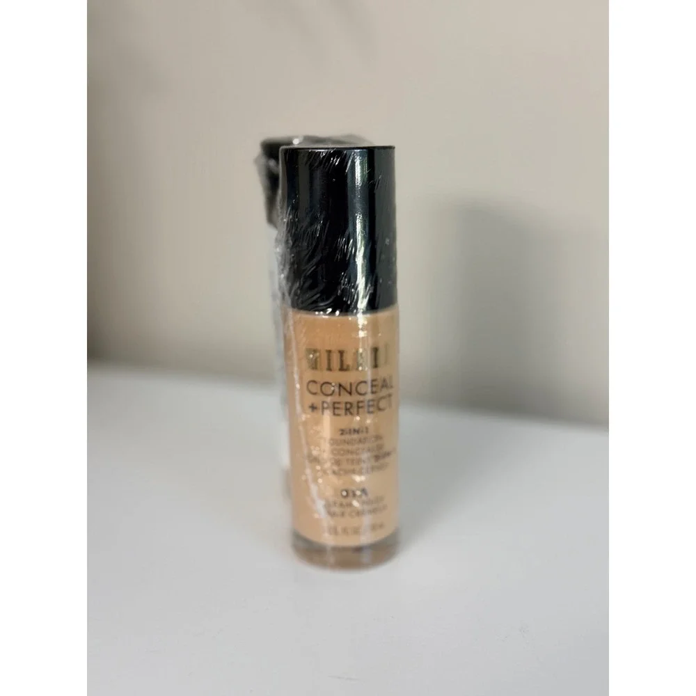 Milani Conceal + Perfect Foundation 01A Creamy Nude 2pk 1oz Waterproof NEW NWT